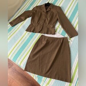 Glen Plaid Skirt Suit